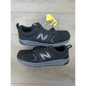 new balance 412v1 alloy toe black silver industrial non slip work shoes size 14